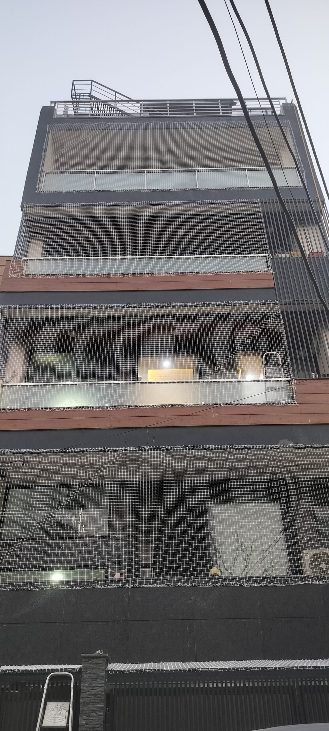 High Rise Building Bird Net Work